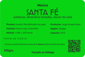 MÉXICO - SANTA FÉ DESCAFEINADO - Café Central