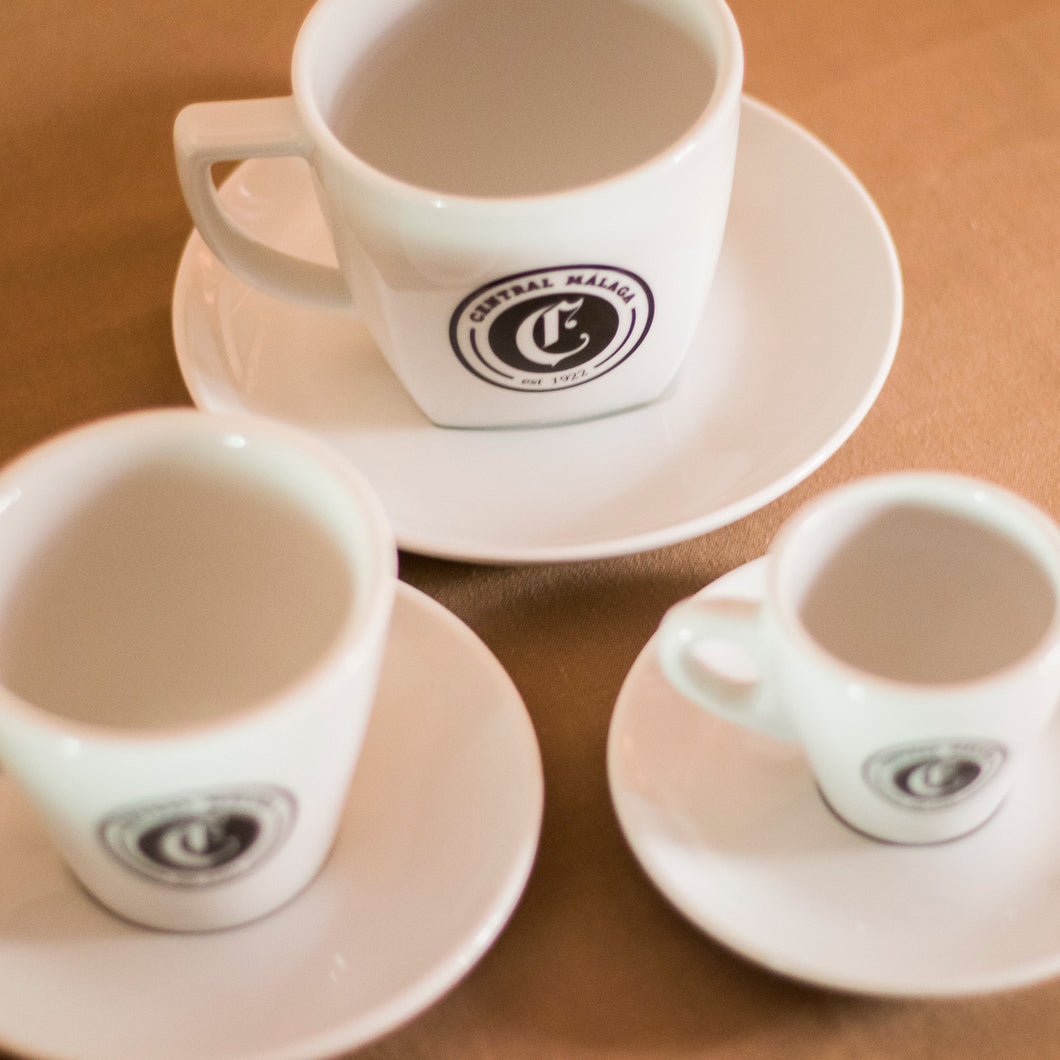 Kit 3 Tazas de porcelana de Café Central (3 tamaños diferentes) - Café Central