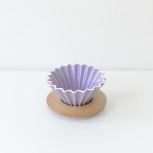 Origami Dripper original en Violeta. Para café de filtro. Café Central